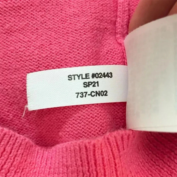 Crewcuts Girls' Pink Cotton Cardigan Sweater Size 10 Long Sleeve - Picture 9 of 9